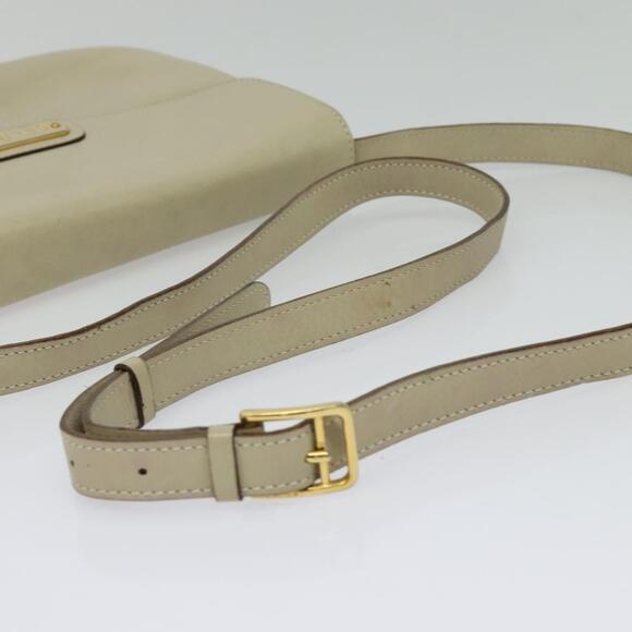 CELINE Shoulder Bag Leather Ivory Gold - Picture 7 of 13